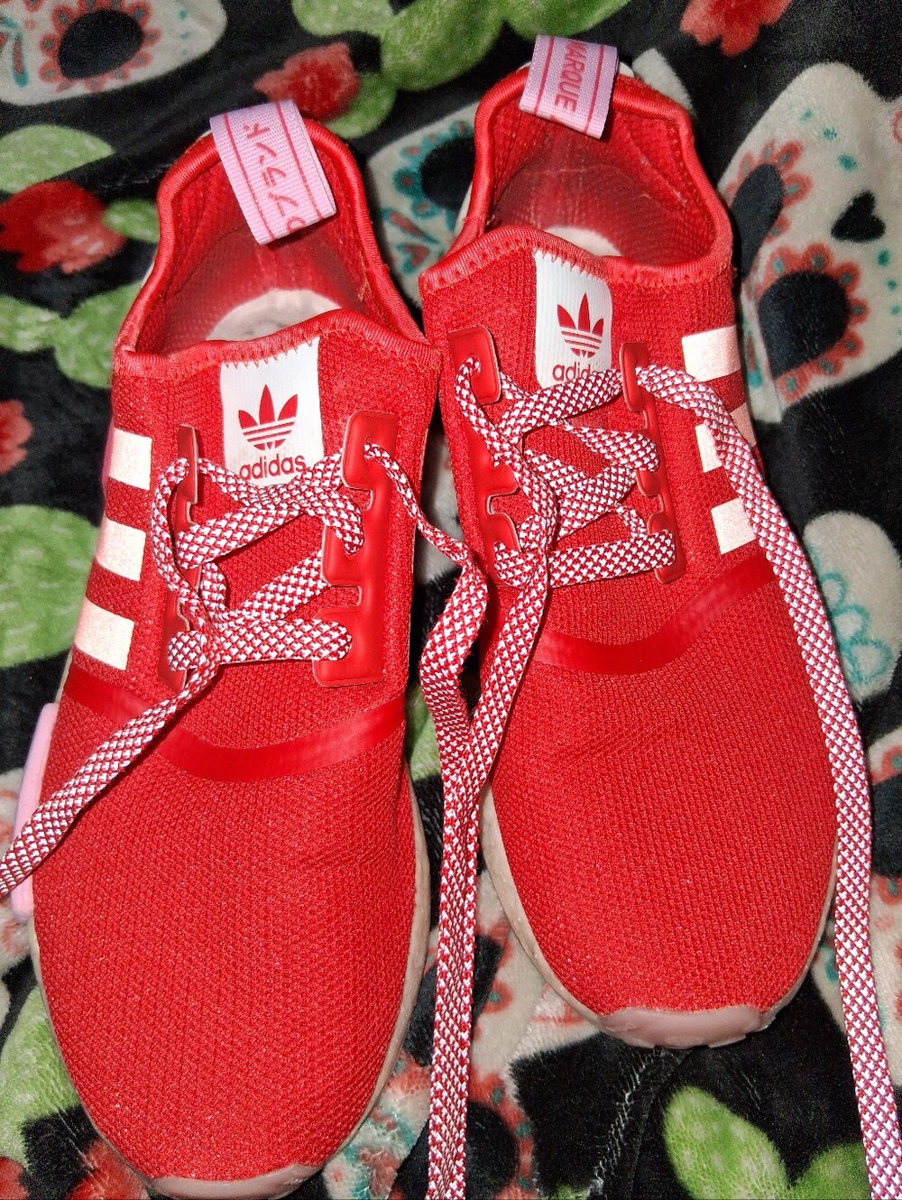 Women's Adidas NMD R1 Red Fashion Sneakers